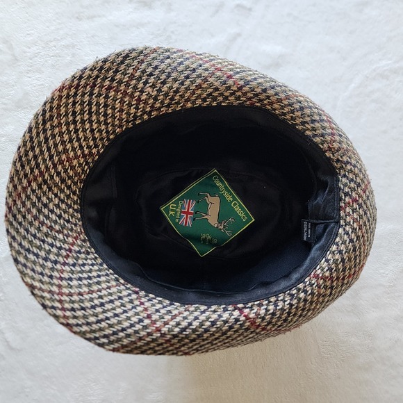 Countryside Classics Trilby Fedora Hat Tweed Houndstooth Wool Blend Mens M UK - Picture 9 of 14